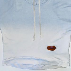 Women’s Blue and White Sweatshirt: XS